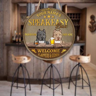 89Customized The Speakeasy Welcome flappers and gents Customized Wood Sign