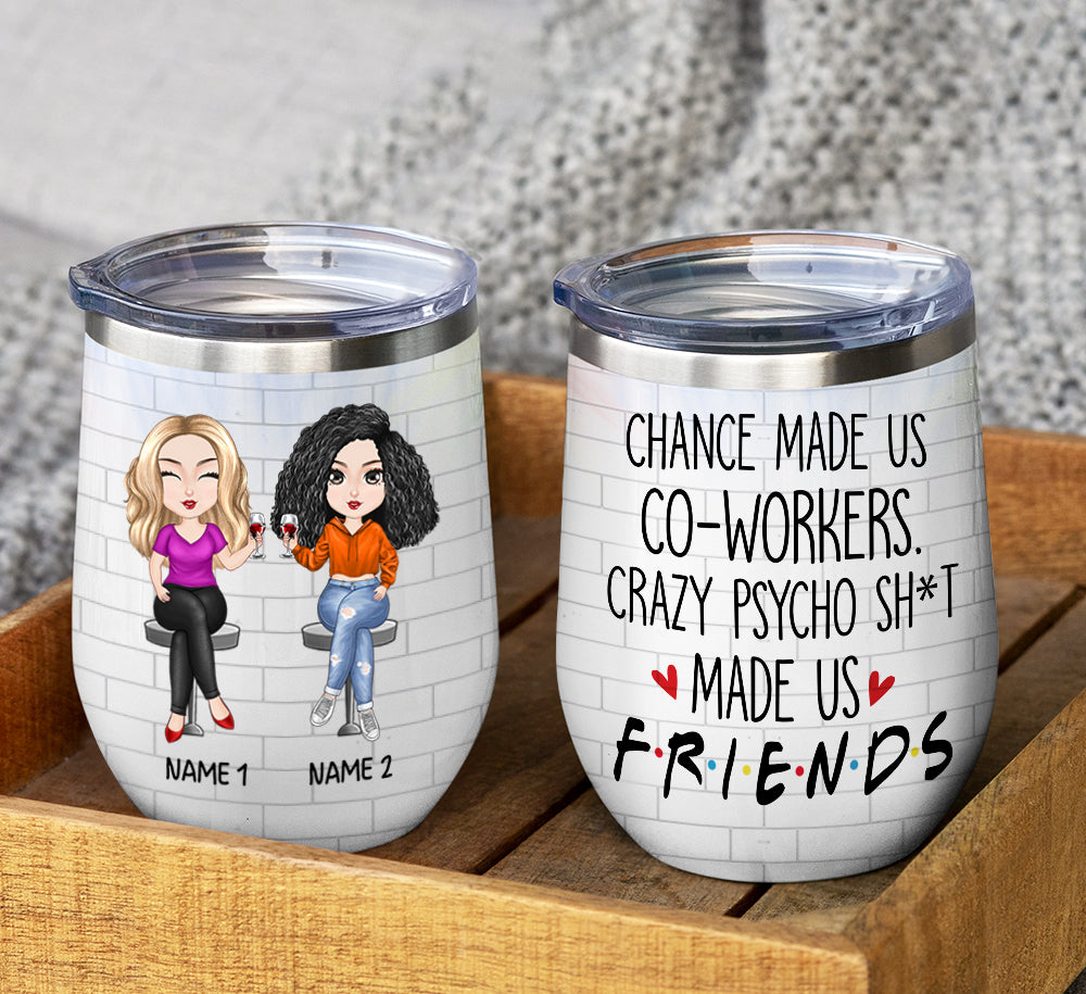 89Customized Best Team Ever Personalized Wine Tumbler