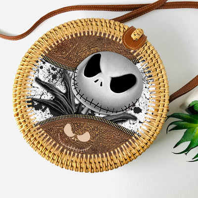 89 Customeized Nightmare rattan straw bag