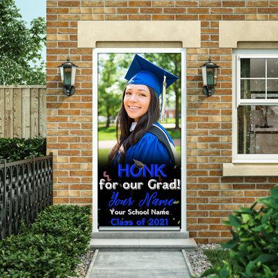 89Customized Personalized Door Cover Honk For Grad 2021