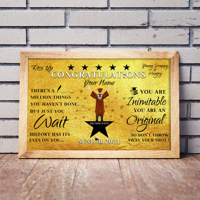 89Customized Personalized Poster Boy Rise Up Graduation 2021