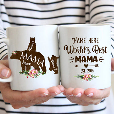 89Customized Personalized Mug Family World's Best Mama