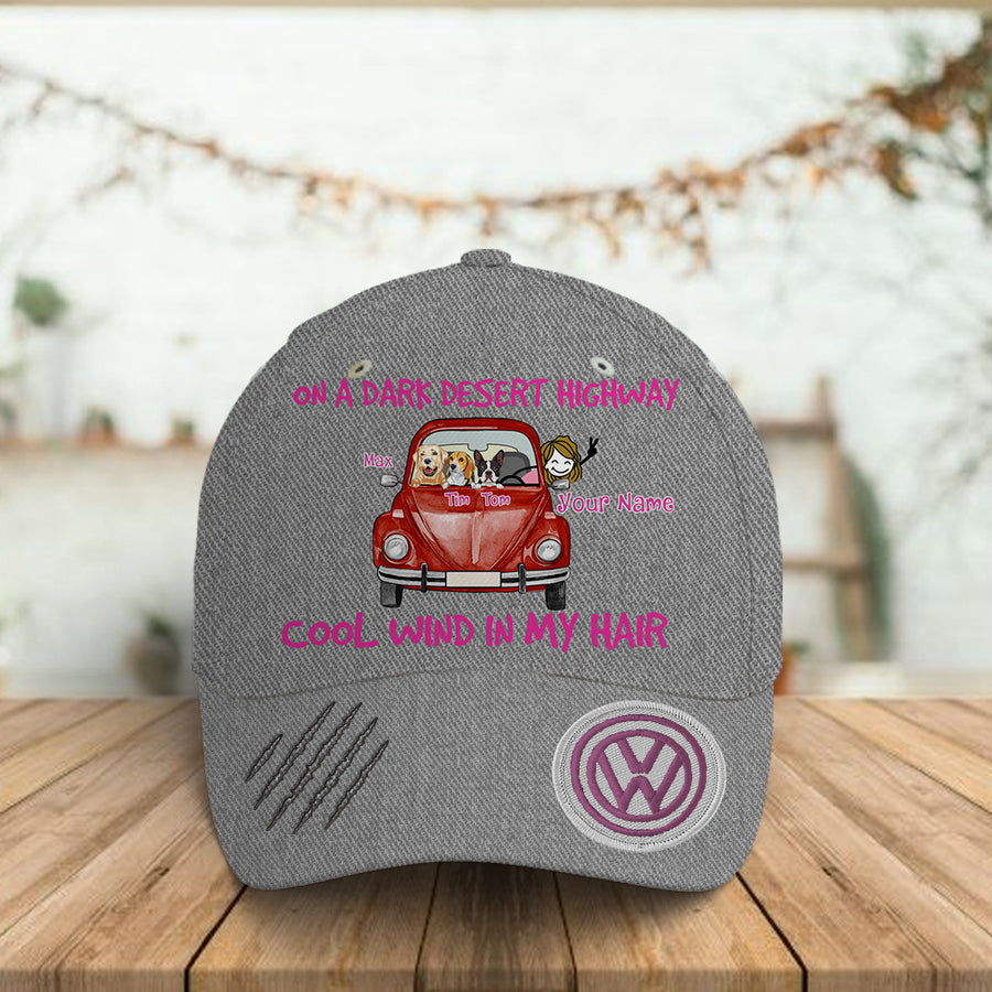 89Customized Personalized Cap Bug Beetle Van On A Dark Desert Dog Cat