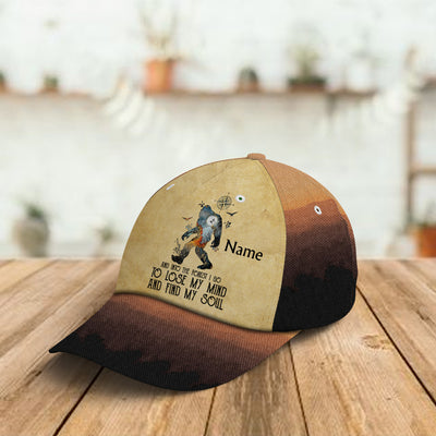 89Customized Personalized Cap Camping Hiking Compass And Into The Forest I Go