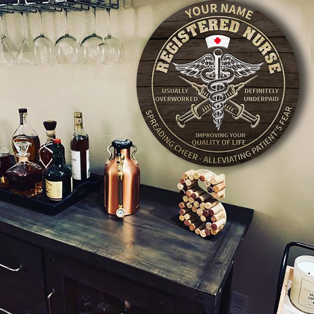 89Customized Personalized Registered Nurse Wood Sign