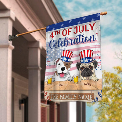 89Customized 4th Of July BBQ Party Personalized Flag
