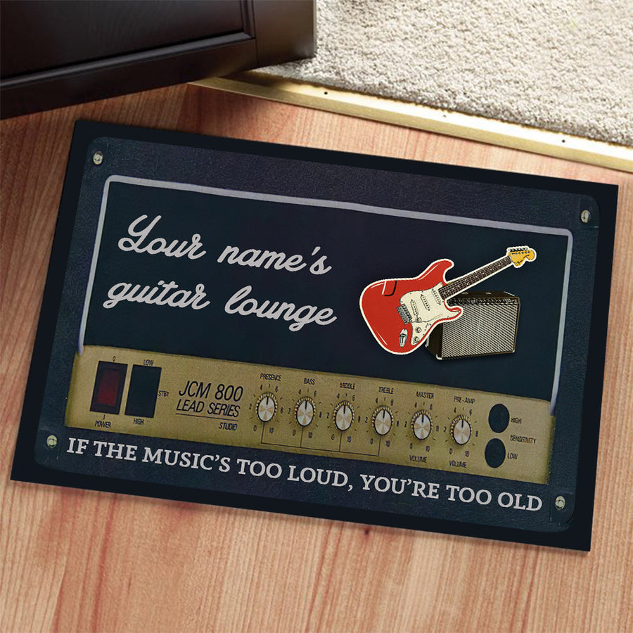 89Customized Vintage AMP guitar personalized doormat