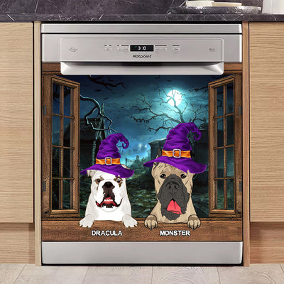 89Customized Halloween Dogs Personalized Dishwasher Cover