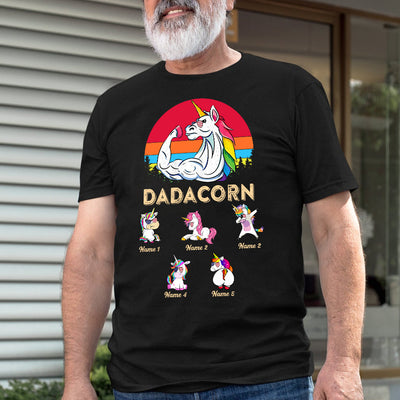 89Customized Dadacorn Unicorn Dad Shirt