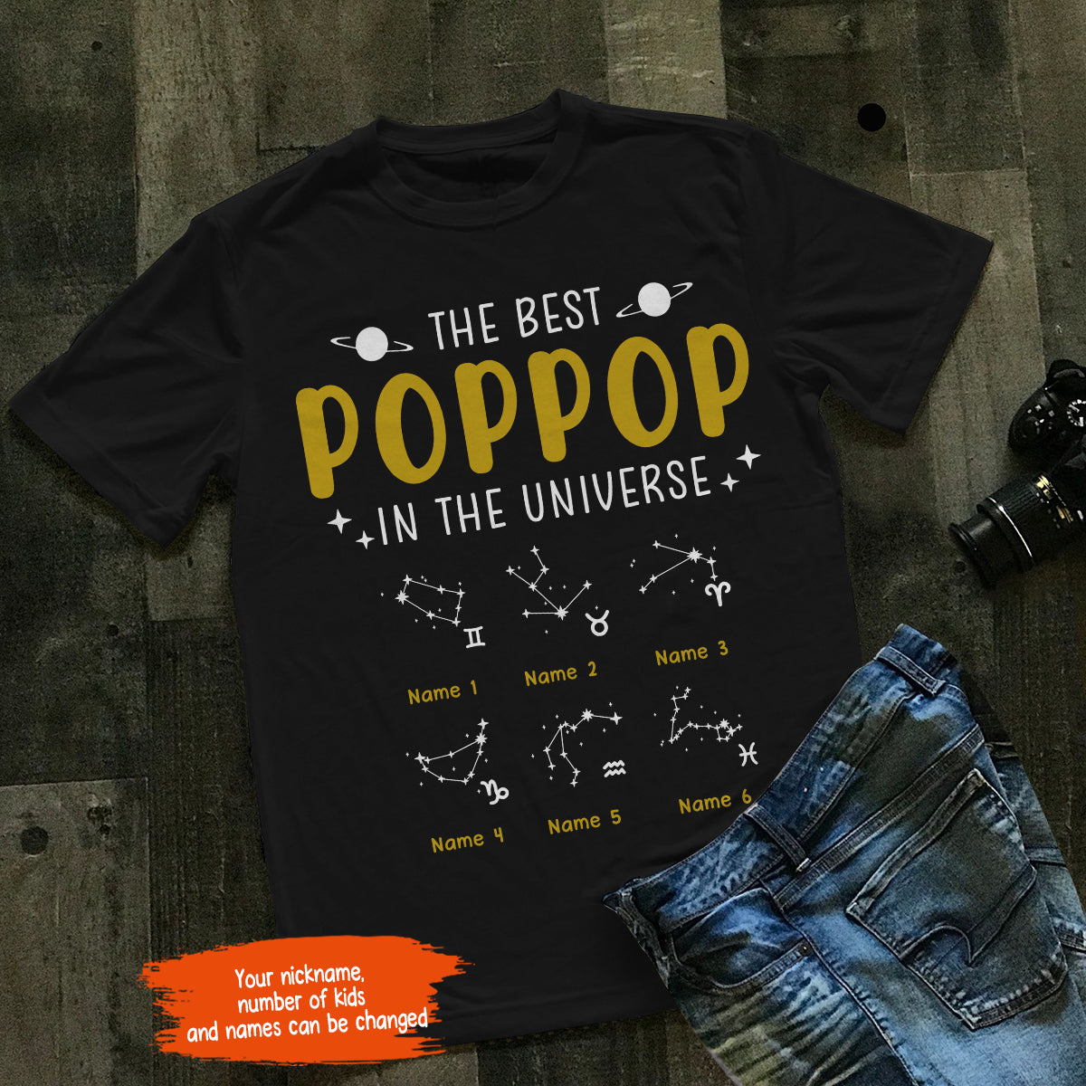 89Customized The Best Dad in The Universe Horoscope Zodiac Astrology Shirt