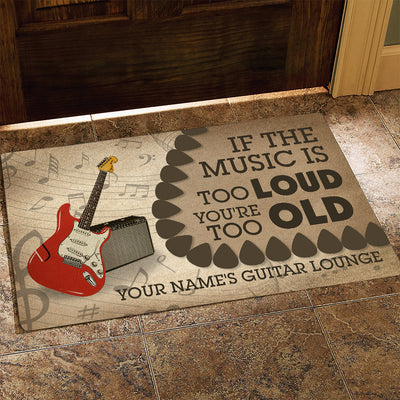 89Customized guitar lounge personalized doormat