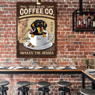 89Customized Coffee Co. awaken the senses Customized Printed Metal Sign