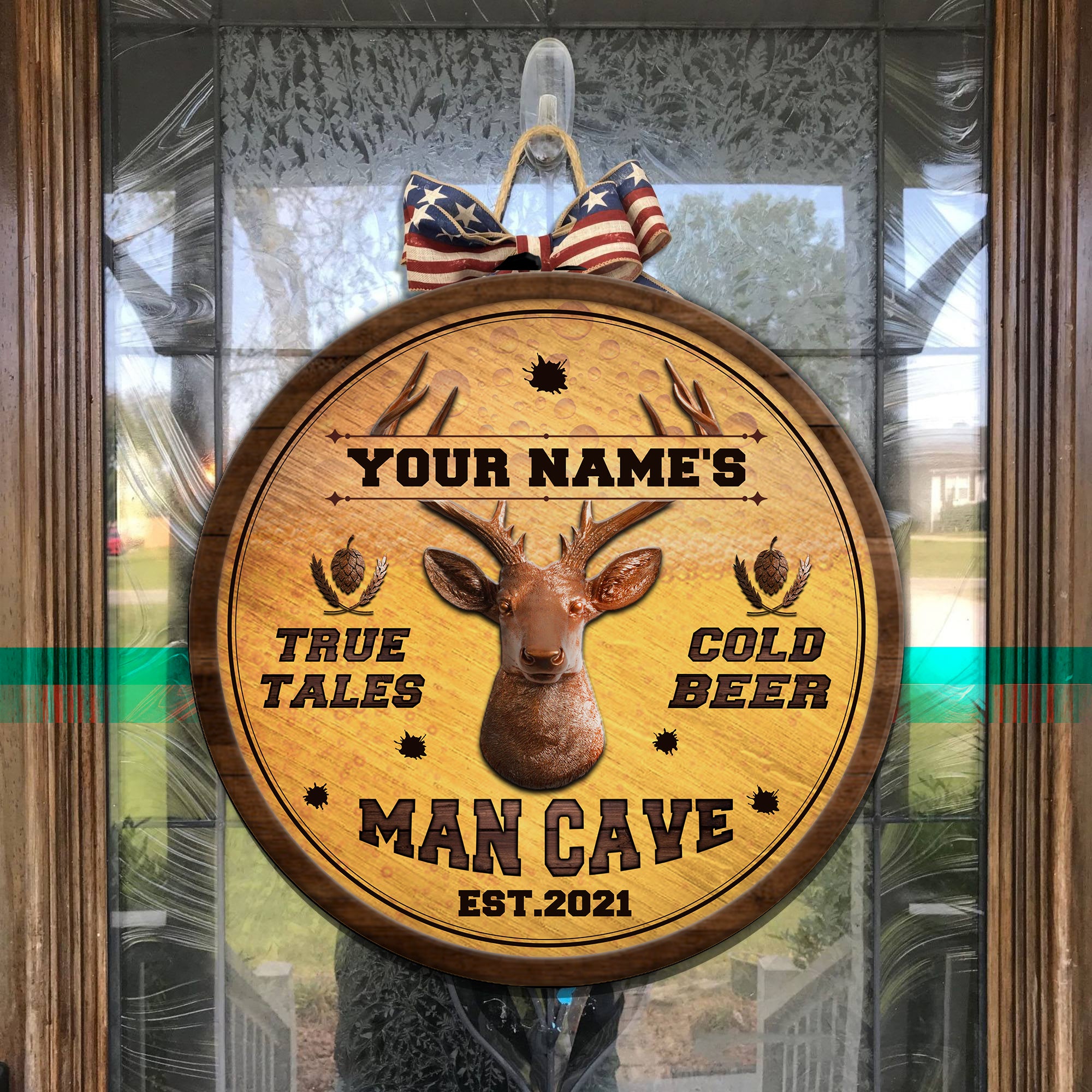 89Customized Hunting Beer Man Cave Customized Wood Sign