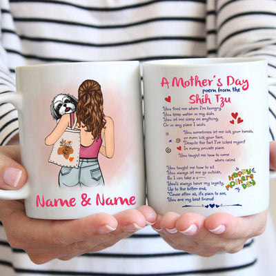 89Customized Personalized Mug Dog Mom Happy Mother's Day