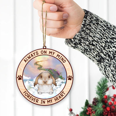 89Customized Always on my mind Forever in my heart Personalized Ornament