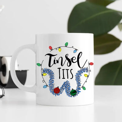 89Customized Jingle Balls and Tinsel Tits Couples Christmas Personalized Mug