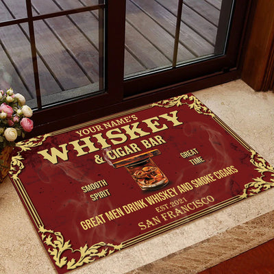 89Customized Whiskey and Cigar Bar Customized Doormat
