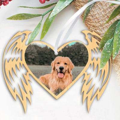 89Customized Custom your photo Dog lovers Car Ornament