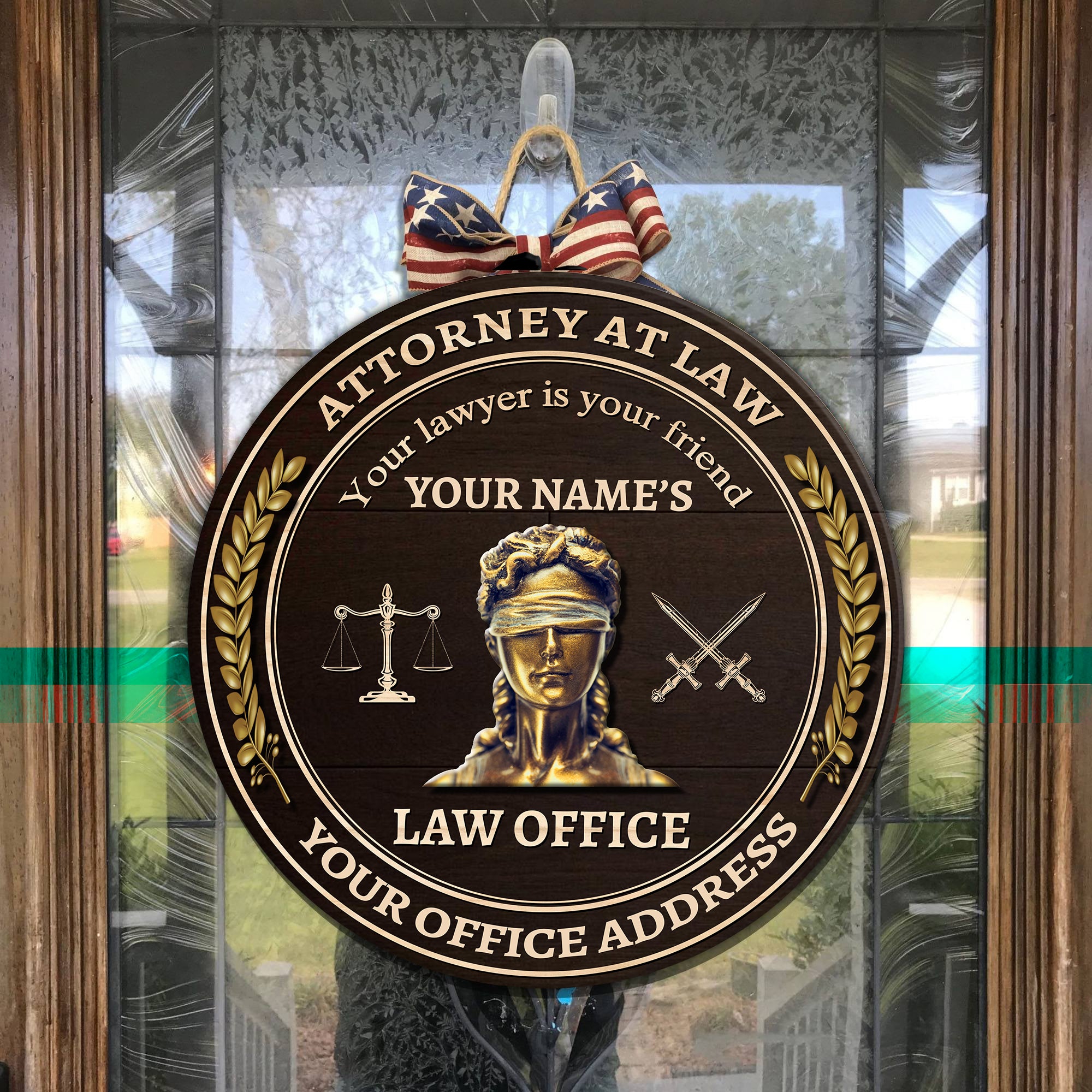 89Customized Personalized Lawyer Wood Sign