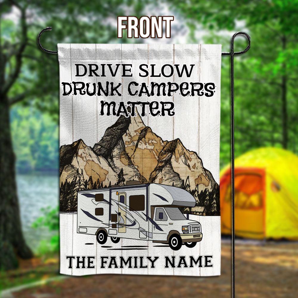 89Customized Happy Campers Customized Flag