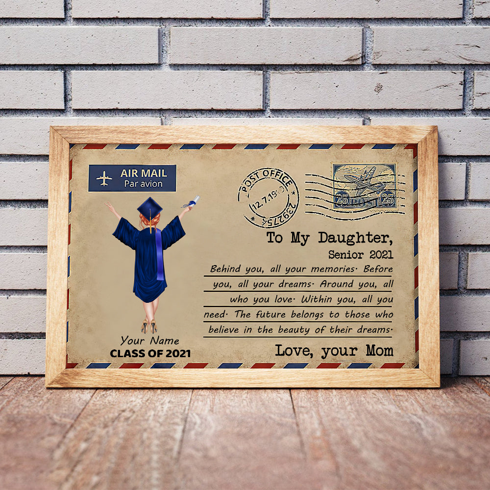89Customized Personalized Poster Mom Daughter Letter Senior 2021