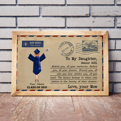 89Customized Personalized Poster Mom Daughter Letter Senior 2021