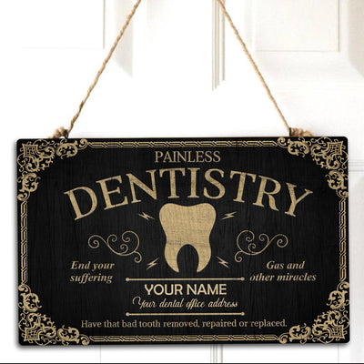 89Customized Personalized Dentist Pallet Sign