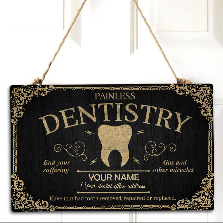 89Customized Personalized Dentist Pallet Sign