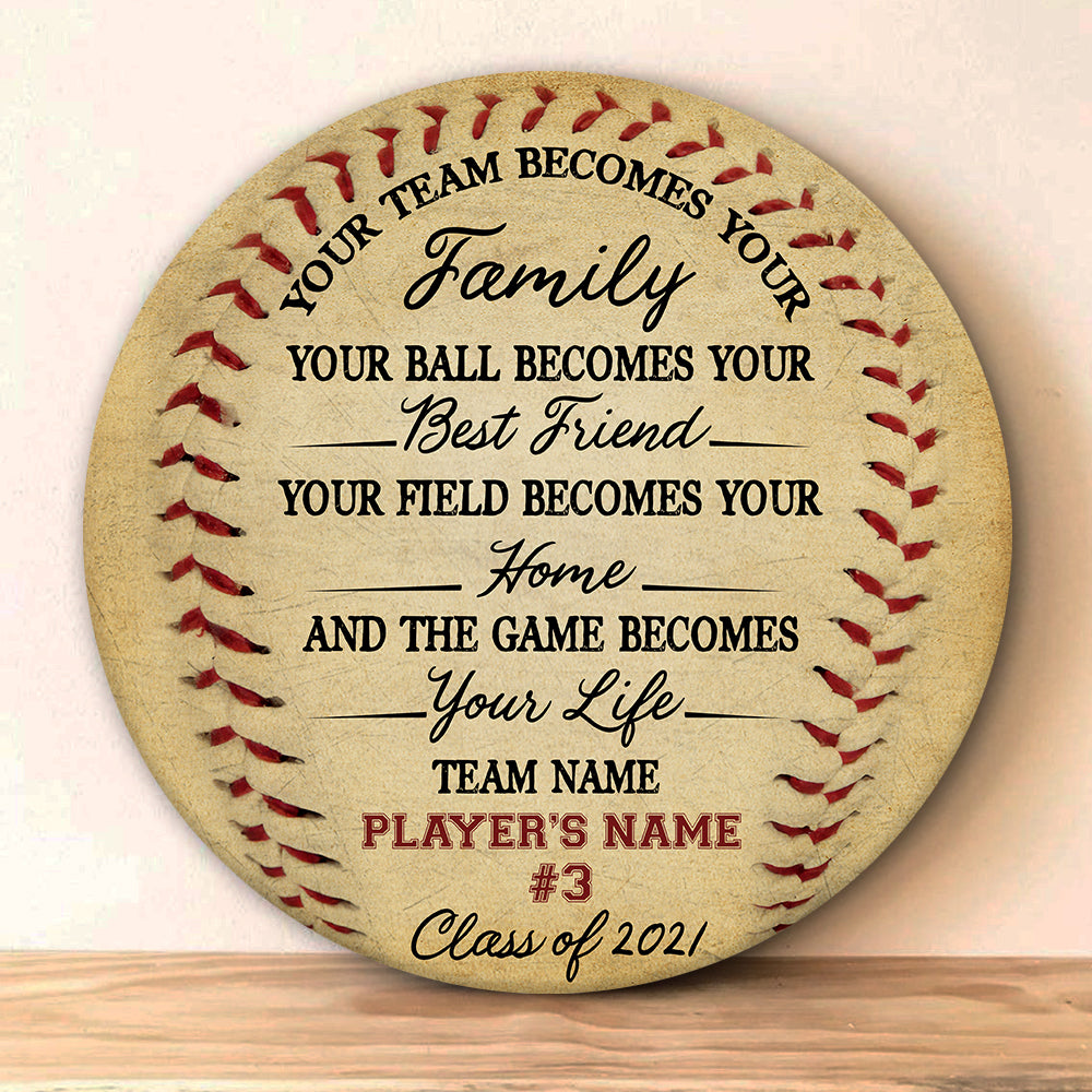 89Customized Personalized Wood Sign Baseball Senior 2021
