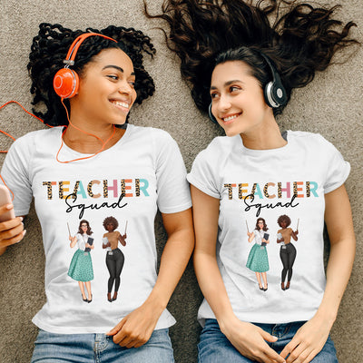 89Customized Teacher Squad Bestie Customized Shirt