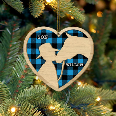 89Customized Kissing My Horse Personalized Ornament