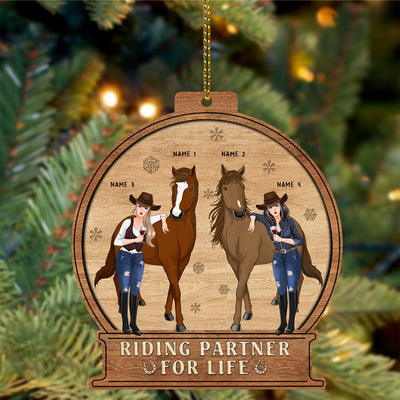 89Customized Riding Partner For Life Personalized Ornament