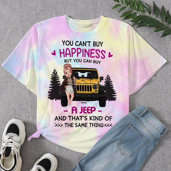 89Customized You can't buy happiness but you can buy a jeep and that's kind of a same thing Customized 3D Fullfilled Shirt