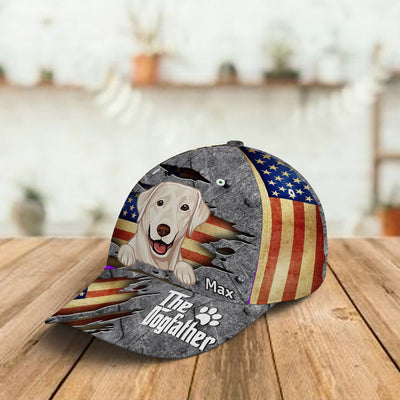 89Customized Personalized Full Print Cap Family American Flag The Dogfather