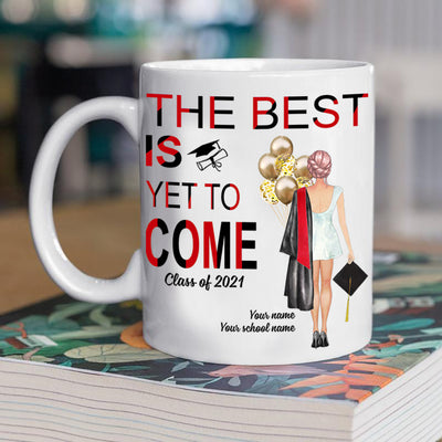89Customized Personalized Mug Girl Balloon Graduation 2021