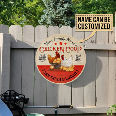 89Customized Chicken coop personalized wood sign