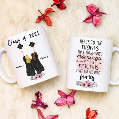 89Customized Personalized Mug Best Friends Graduation 2021