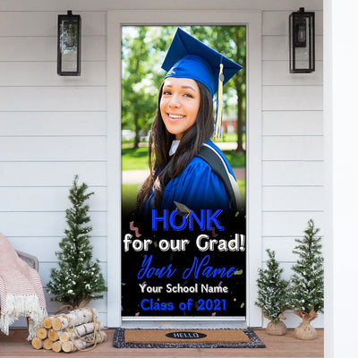 89Customized Personalized Door Cover Honk For Grad 2021