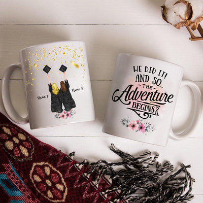 89Customized Personalized Mug 2 Best Friends Graduate