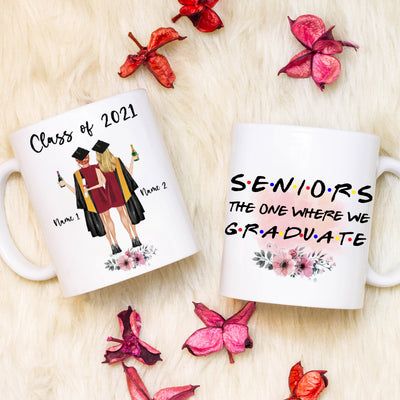 89Customized Personalized Mug 2 Best Friends Seniors Graduate 2021