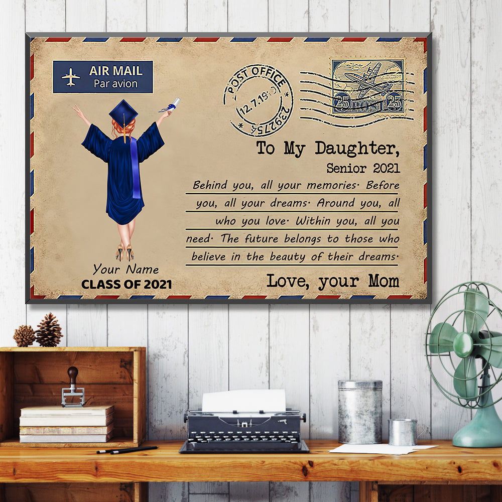 89Customized Personalized Poster Mom Daughter Letter Senior 2021