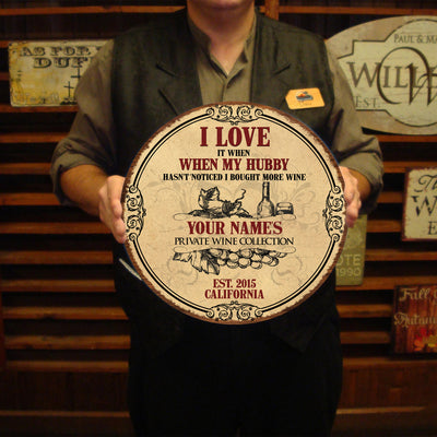 89Customized I love my hubby Customized Wood Sign