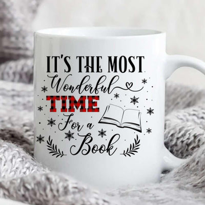 Personalized Mug Christmas Girl Loves Book And Dogs