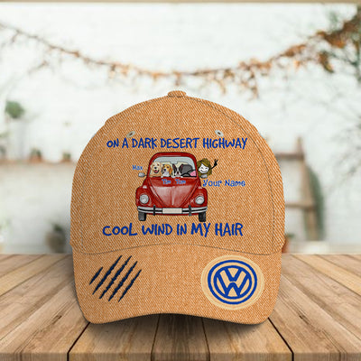 89Customized Personalized Cap Bug Beetle Van On A Dark Desert Dog Cat