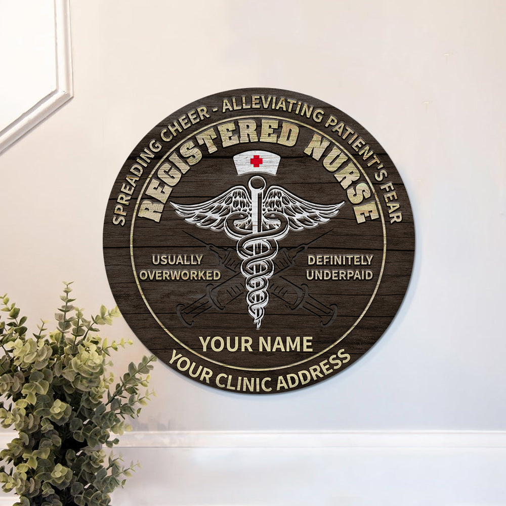 89Customized Personalized Registered Nurse Wood Sign