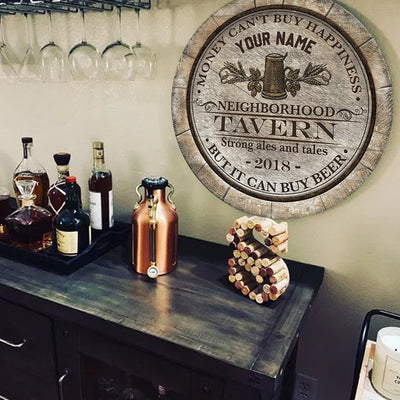 89Customized Strong ales and tales Beer Customized Wood Sign