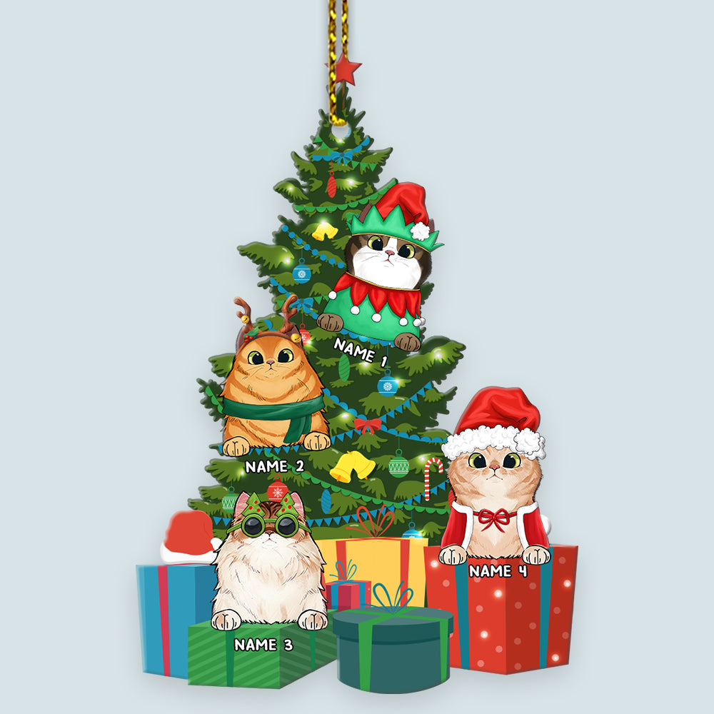 89 Customized Catmas Tree - Personalized Ornament