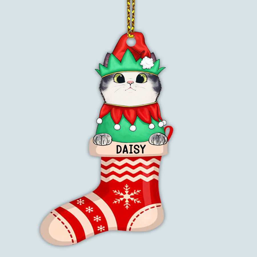 89Customized Christmas Cat Lovers Personalized Ornament