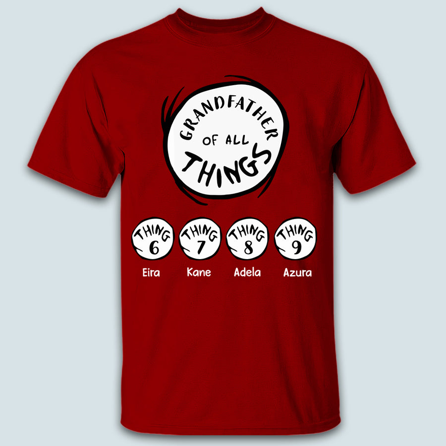89Customized Father of all things personalized shirt