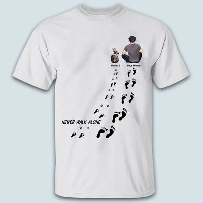89Customized Never walk alone Rabbit Lovers Personalized Shirt